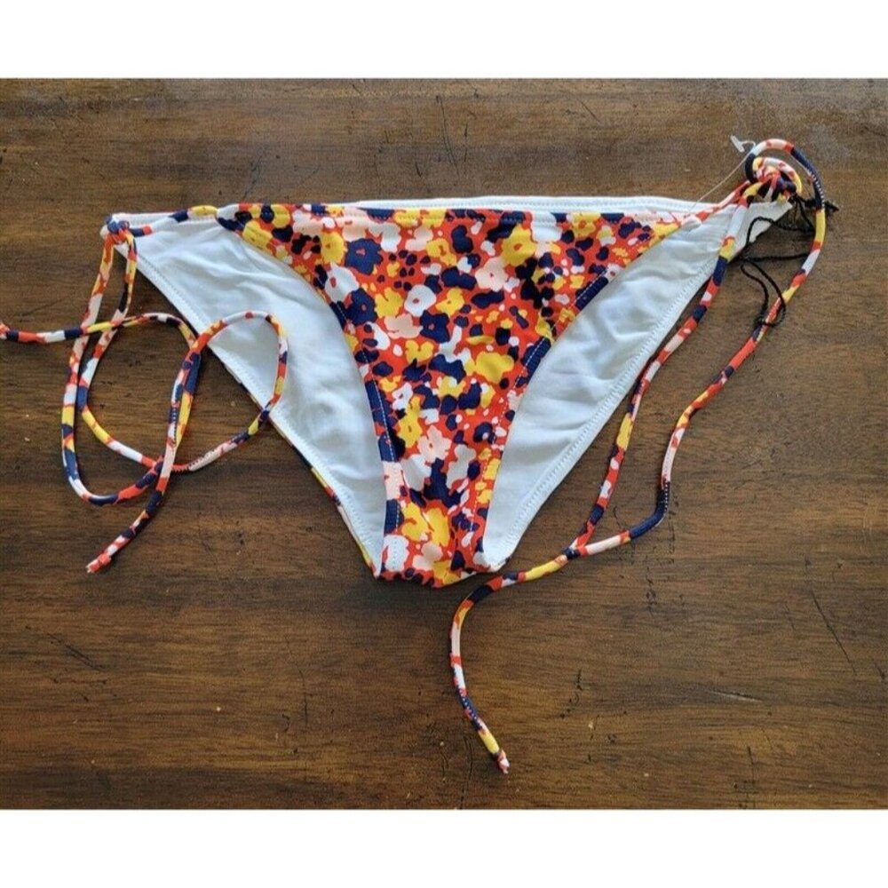 NWOT Rachel Pally S Mod Floral Tie Side Bikini Swim Bottom 123504